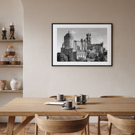 Lisbon Landscape B&W Poster