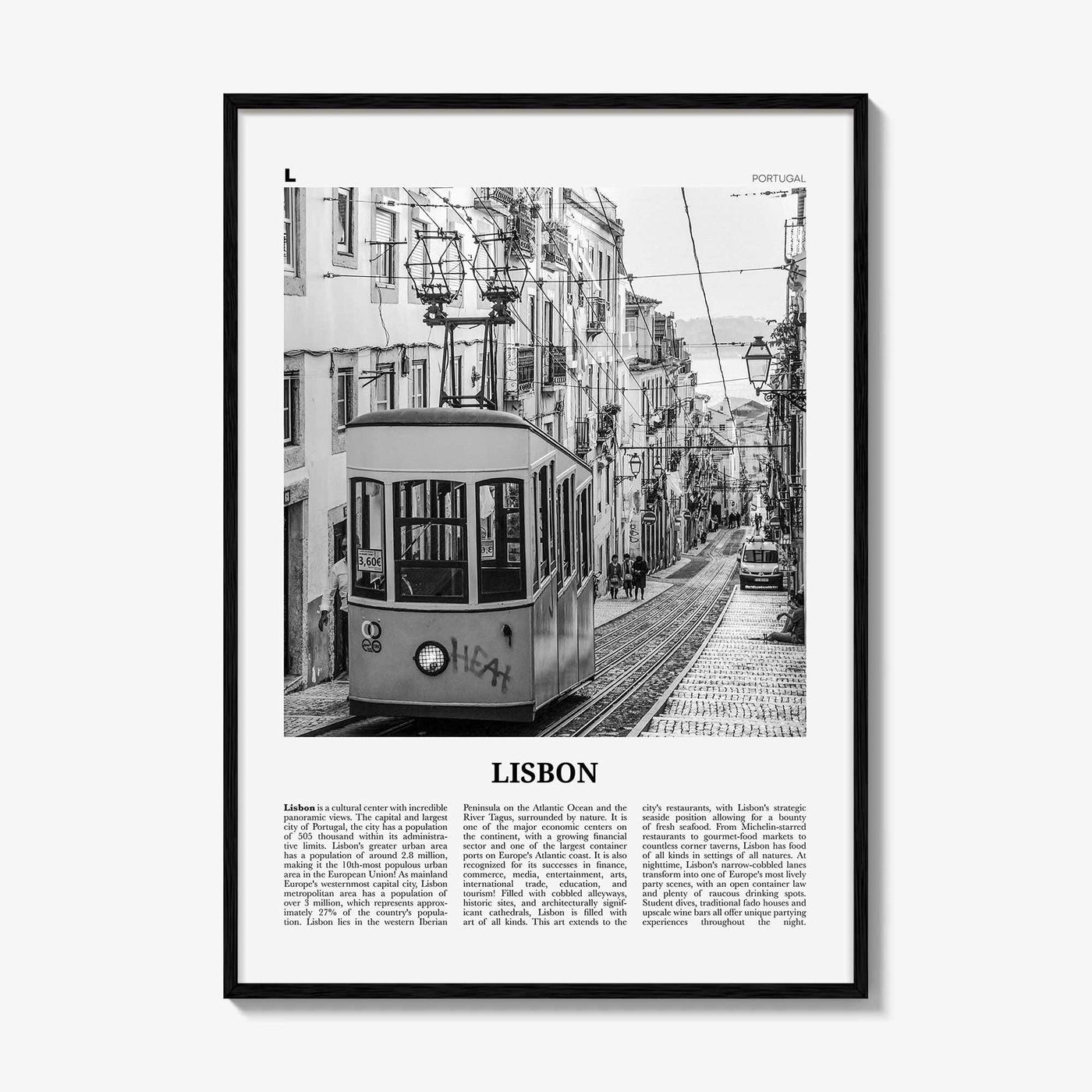 Lisbon Print Black and White No 1, Lisbon Wall Art, Lisbon Poster, Lisbon Photo, Lisbon Wall Decor, Portugal, Lisboa, Portuguesa, Europe