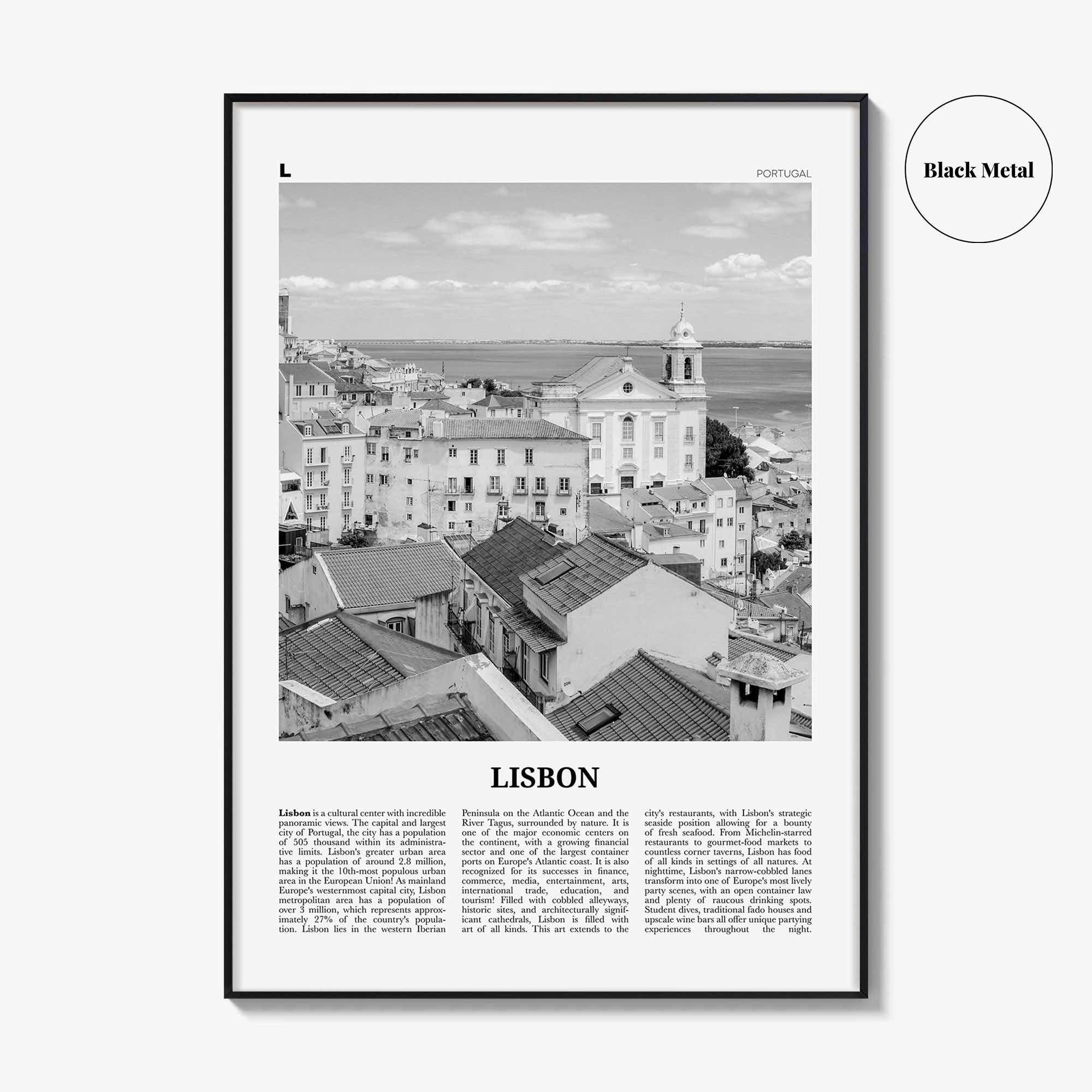 Lisbon Print Black and White No 2, Lisbon Wall Art, Lisbon Poster, Lisbon Photo, Lisbon Wall Decor, Portugal, Lisboa, Portuguesa, Europe