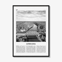 Lithuania Print Black and White, Lithuania Wall Art, Lithuania Poster, Lithuania Photo, Lietuva, Lietuvos, Vilnius, Baltic, Europe