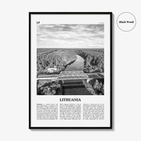 Lithuania Print Black and White, Lithuania Wall Art, Lithuania Poster, Lithuania Photo, Lietuva, Lietuvos, Vilnius, Baltic, Europe