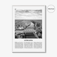 Lithuania Print Black and White, Lithuania Wall Art, Lithuania Poster, Lithuania Photo, Lietuva, Lietuvos, Vilnius, Baltic, Europe