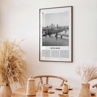 Little Rock Print Black and White, Little Rock Wall Art, Little Rock Poster, Little Rock Photo, Little Rock Wall Décor, Arkansas, USA