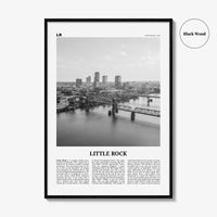 Little Rock Print Black and White, Little Rock Wall Art, Little Rock Poster, Little Rock Photo, Little Rock Wall Décor, Arkansas, USA