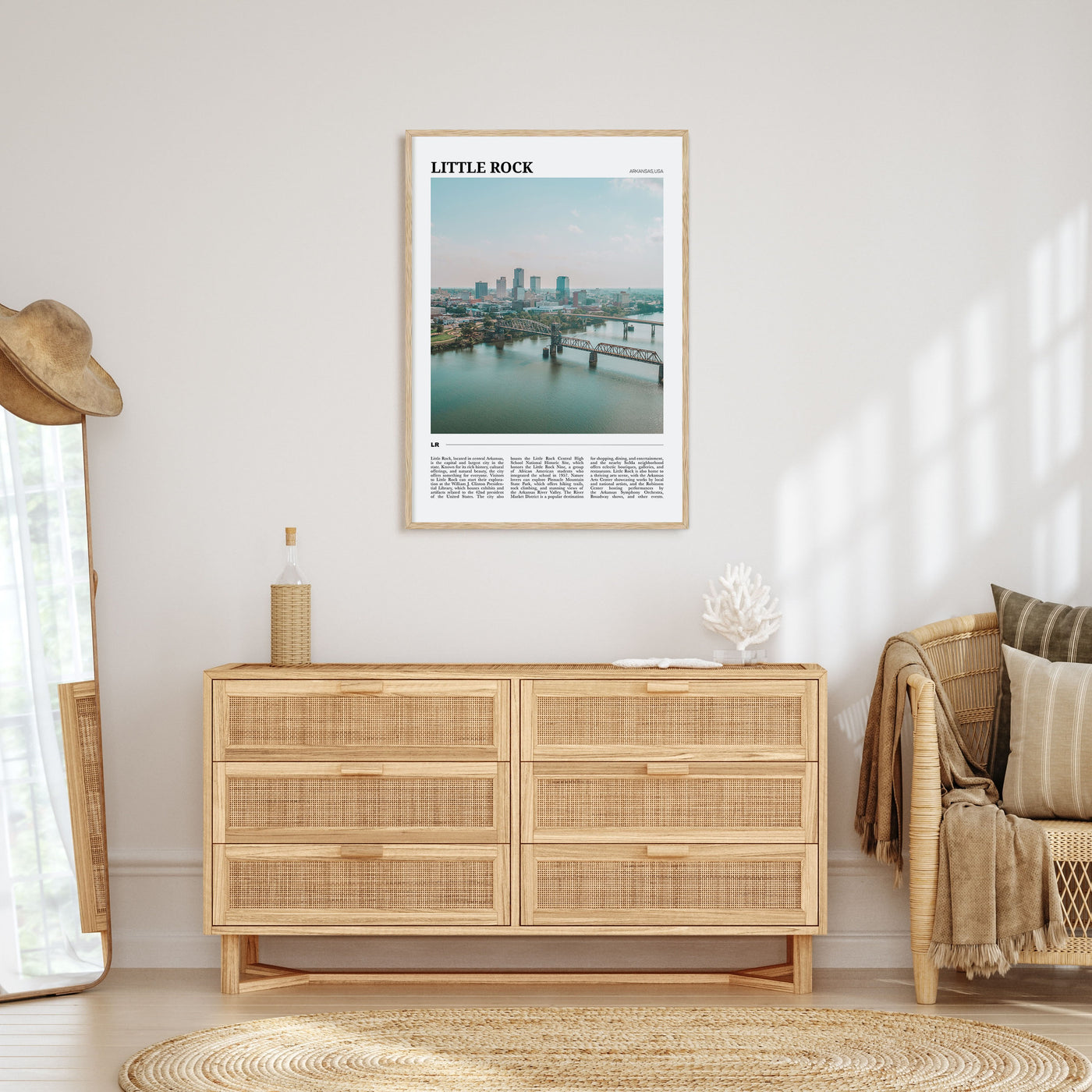 Little Rock Travel Color Poster
