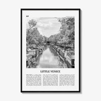 Little Venice Print Black and White London, Little Venice Wall Art, Little Venice Poster, Little Venice Photo, Little Venice Décor, England