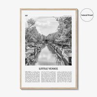 Little Venice Print Black and White London, Little Venice Wall Art, Little Venice Poster, Little Venice Photo, Little Venice Décor, England