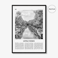 Little Venice Print Black and White London, Little Venice Wall Art, Little Venice Poster, Little Venice Photo, Little Venice Décor, England