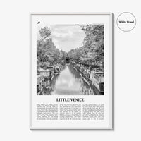Little Venice Print Black and White London, Little Venice Wall Art, Little Venice Poster, Little Venice Photo, Little Venice Décor, England