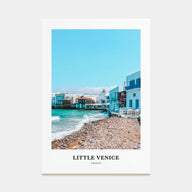 Little Venice, Mykonos Portrait Color Poster
