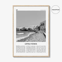 Little Venice Print Black and White Mykonos, Little Venice Wall Art, Little Venice Poster, Little Venice Photo, Little Venice Décor, Greece