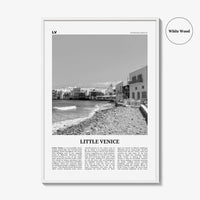 Little Venice Print Black and White Mykonos, Little Venice Wall Art, Little Venice Poster, Little Venice Photo, Little Venice Décor, Greece