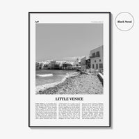 Little Venice Print Black and White Mykonos, Little Venice Wall Art, Little Venice Poster, Little Venice Photo, Little Venice Décor, Greece