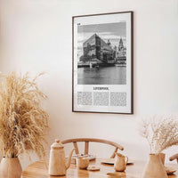 Liverpool Print Black and White, Liverpool Wall Art, Liverpool Poster, Liverpool Photo, Merseyside, England, UK, United Kingdom, Europe