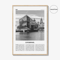 Liverpool Print Black and White, Liverpool Wall Art, Liverpool Poster, Liverpool Photo, Merseyside, England, UK, United Kingdom, Europe