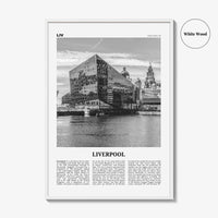 Liverpool Print Black and White, Liverpool Wall Art, Liverpool Poster, Liverpool Photo, Merseyside, England, UK, United Kingdom, Europe