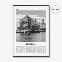 Liverpool Print Black and White, Liverpool Wall Art, Liverpool Poster, Liverpool Photo, Merseyside, England, UK, United Kingdom, Europe