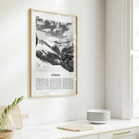 Livigno Print Black and White, Livigno Wall Art, Livigno Poster, Livigno Photo, Livigno Wall Décor, Italy, Lombardy, Sondrio, Italia