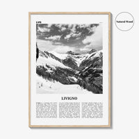 Livigno Print Black and White, Livigno Wall Art, Livigno Poster, Livigno Photo, Livigno Wall Décor, Italy, Lombardy, Sondrio, Italia