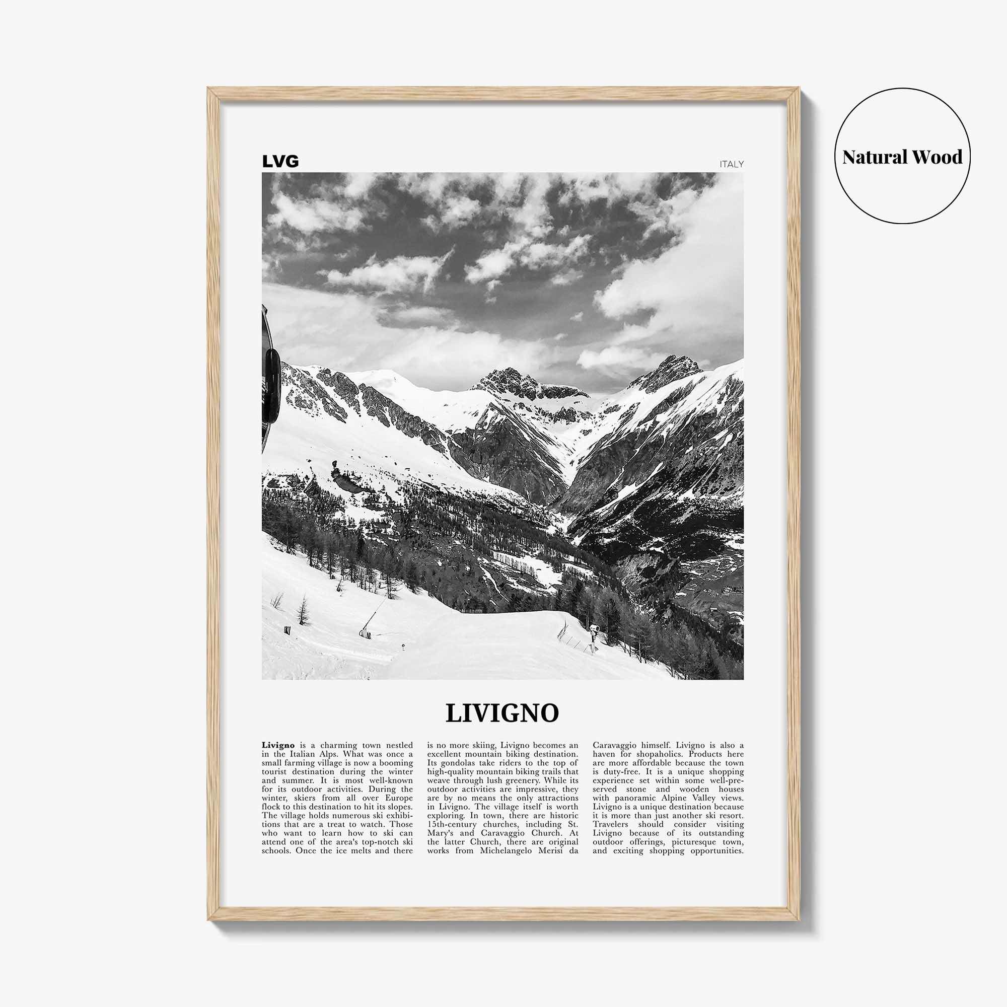 Livigno Print Black and White, Livigno Wall Art, Livigno Poster, Livigno Photo, Livigno Wall Décor, Italy, Lombardy, Sondrio, Italia
