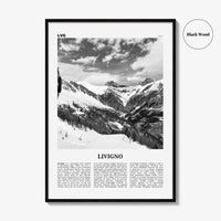Livigno Print Black and White, Livigno Wall Art, Livigno Poster, Livigno Photo, Livigno Wall Décor, Italy, Lombardy, Sondrio, Italia