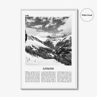 Livigno Print Black and White, Livigno Wall Art, Livigno Poster, Livigno Photo, Livigno Wall Décor, Italy, Lombardy, Sondrio, Italia