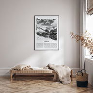 Livigno Travel B&W Poster