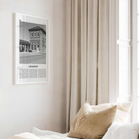 Livingston Print Black and White, Livingston Wall Art, Livingston Poster, Livingston Photo, Livingston Décor, Livingston Map, Montana, USA