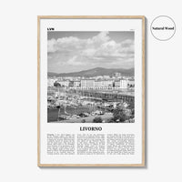 Livorno Print Black and White, Livorno Wall Art, Livorno Poster, Livorno Photo, Livorno Wall Décor, Livorno Map, Italy