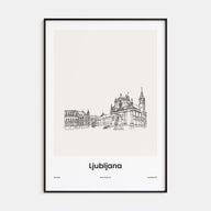 Ljubljana Drawn Poster