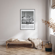 Lleida Travel B&W Poster
