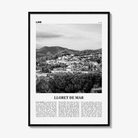 Lloret De Mar Print Black and White No 2, Lloret de Mar Art, Lloret de Mar Poster, Lloret de Mar Photo, Lloret de Mar Décor