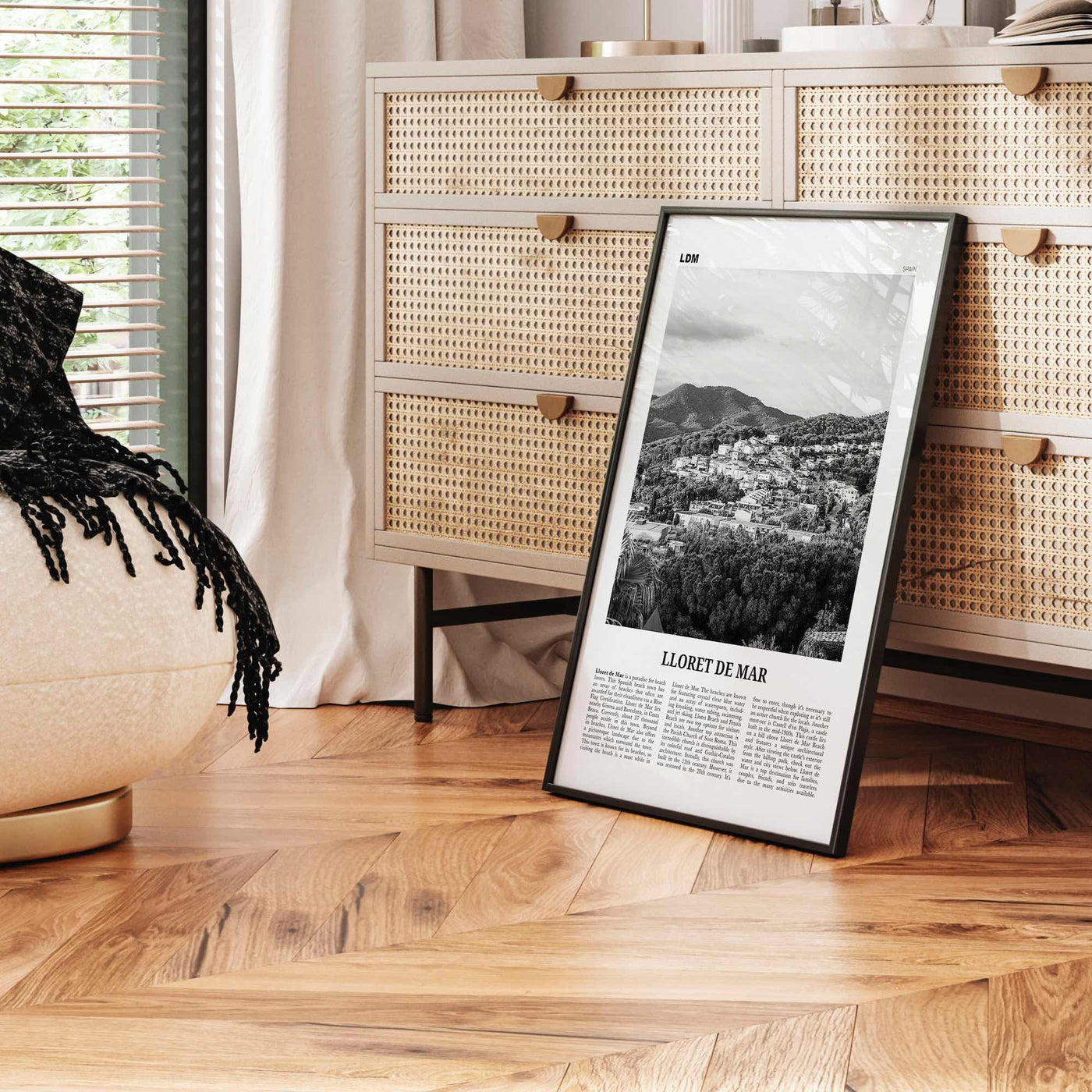 Lloret De Mar Print Black and White No 2, Lloret de Mar Art, Lloret de Mar Poster, Lloret de Mar Photo, Lloret de Mar Décor