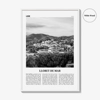 Lloret De Mar Print Black and White No 2, Lloret de Mar Art, Lloret de Mar Poster, Lloret de Mar Photo, Lloret de Mar Décor