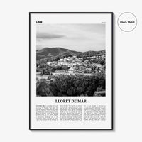Lloret De Mar Print Black and White No 2, Lloret de Mar Art, Lloret de Mar Poster, Lloret de Mar Photo, Lloret de Mar Décor