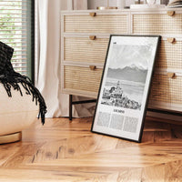 Locarno Print Black and White, Locarno Wall Art, Locarno Poster, Locarno Photo, Locarno Wall Décor, Switzerland, Swiss, Ticino, Locarno