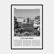 Loch Ard Gorge Travel B&W Poster