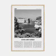 Loch Ard Gorge Travel B&W Poster