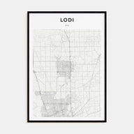 Lodi Map Portrait Poster