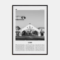 Lodi Travel B&W Poster