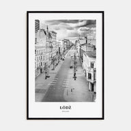 Łódź Portrait B&W Poster