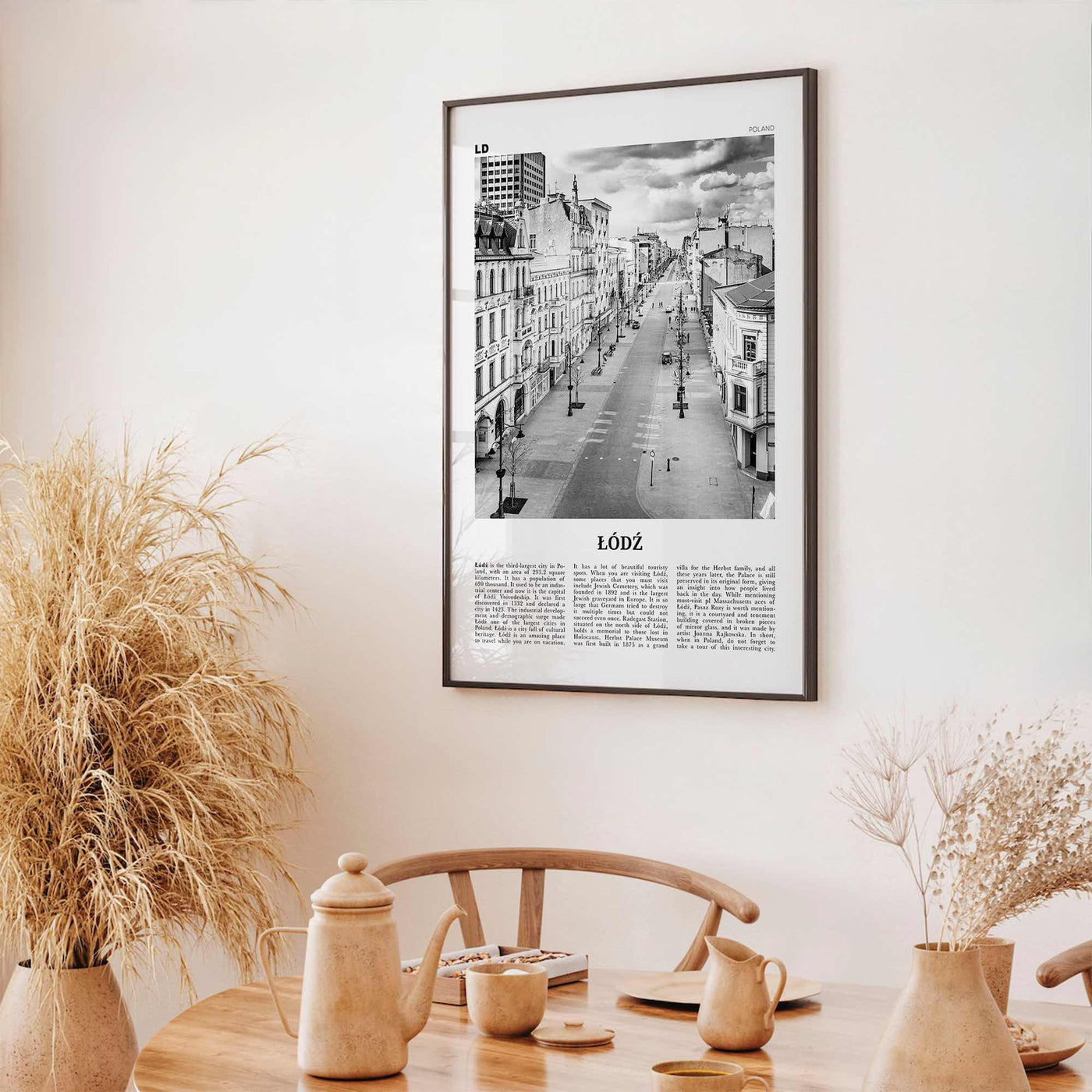 Lodz Print Black and White, Łódź Wall Art, Łódź Poster, Łódź Photo, Łódź Wall Décor, Łódź Map, Poland