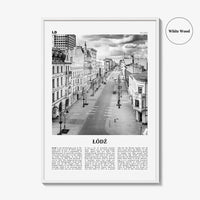 Lodz Print Black and White, Łódź Wall Art, Łódź Poster, Łódź Photo, Łódź Wall Décor, Łódź Map, Poland
