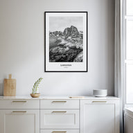 Lofoten Portrait B&W Poster