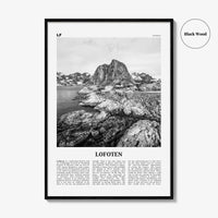 Lofoten Print Black and White, Lofoten Wall Art, Lofoten Poster, Lofoten Photo, Lofoten Wall Décor, Lofoten Map, Norway