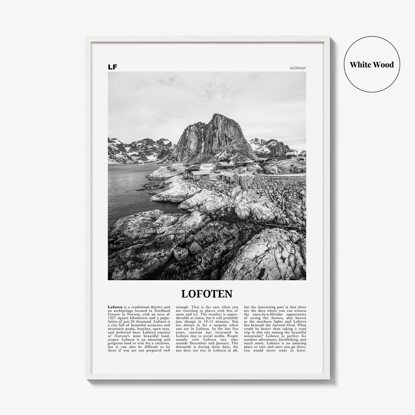 Lofoten Print Black and White, Lofoten Wall Art, Lofoten Poster, Lofoten Photo, Lofoten Wall Décor, Lofoten Map, Norway