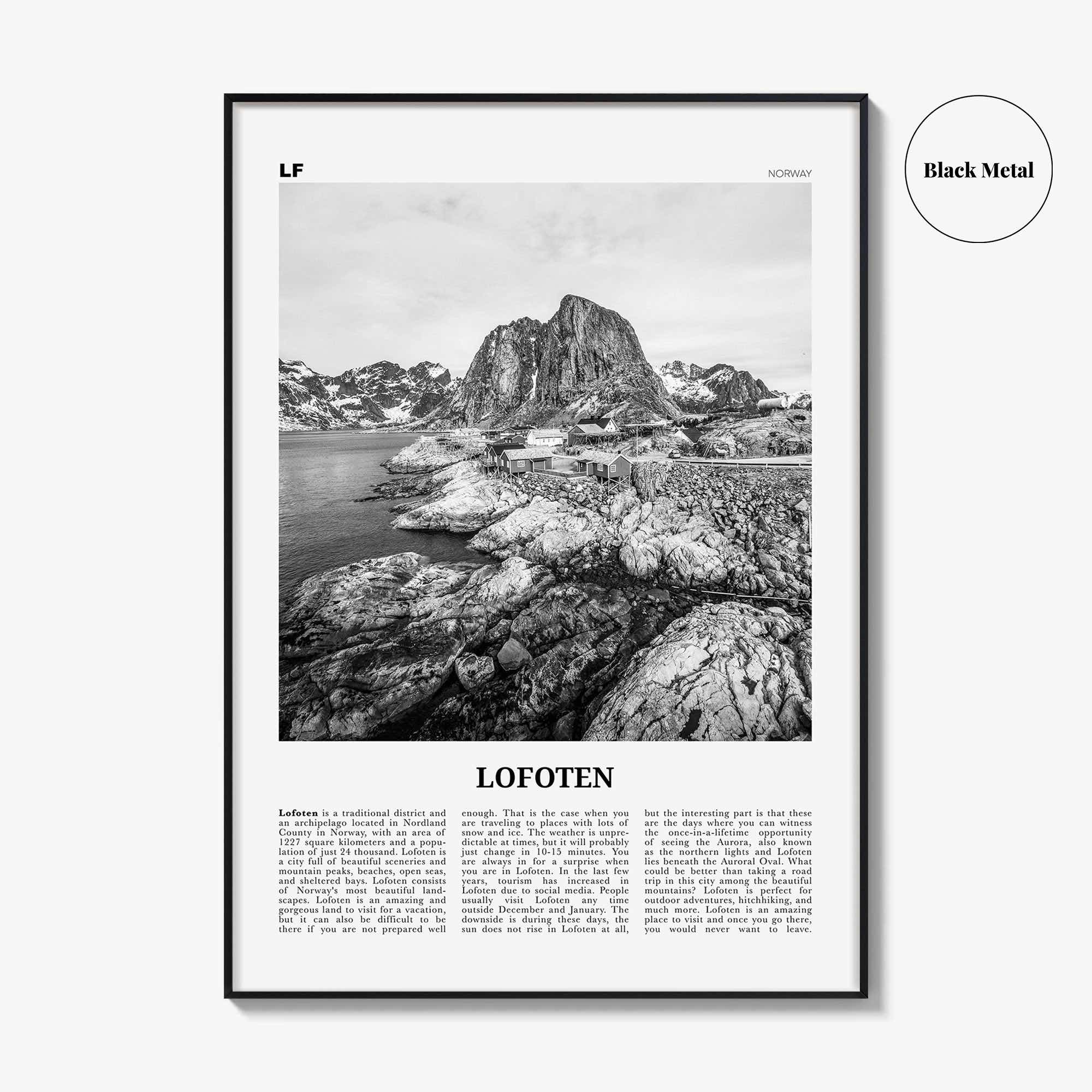 Lofoten Print Black and White, Lofoten Wall Art, Lofoten Poster, Lofoten Photo, Lofoten Wall Décor, Lofoten Map, Norway