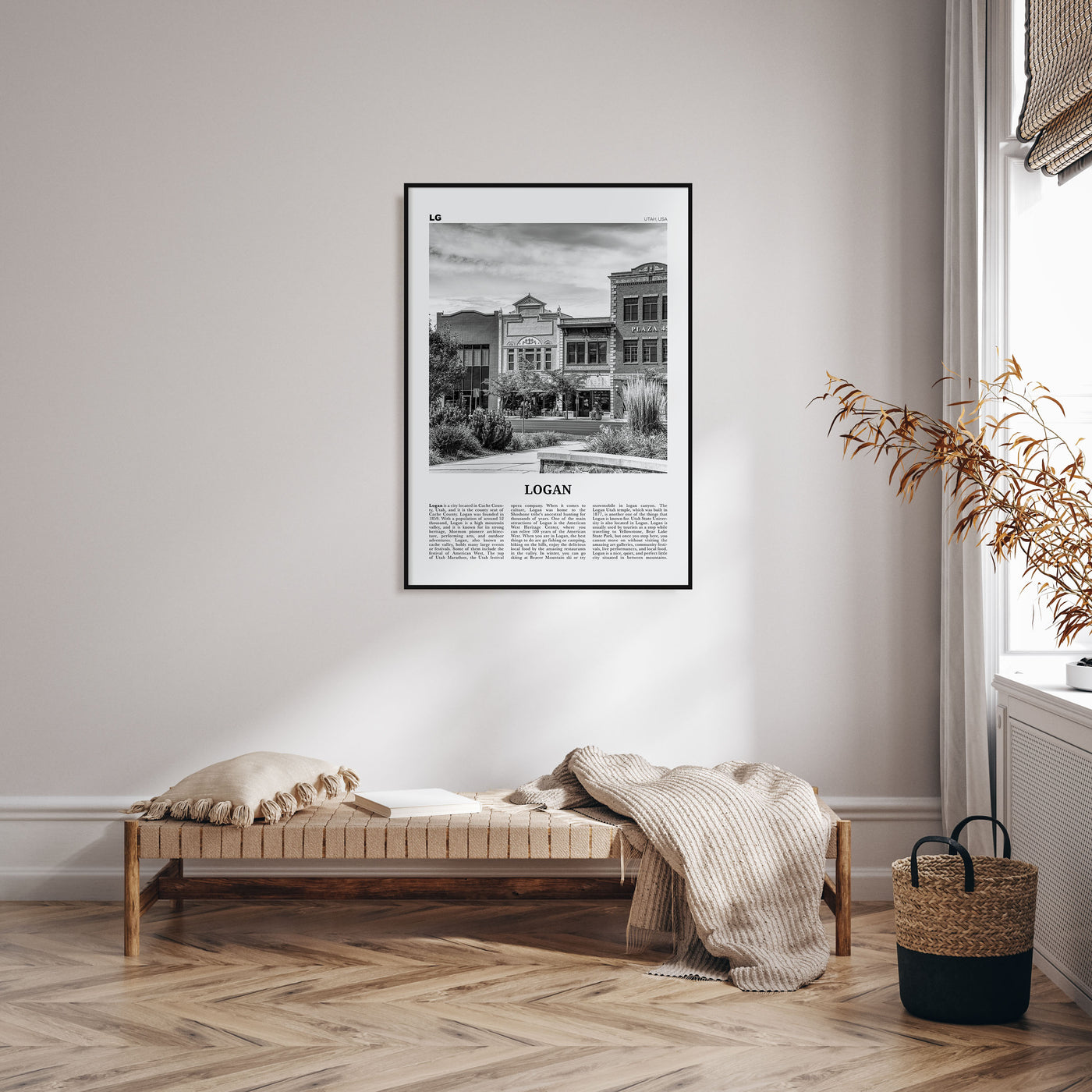 Logan Travel B&W Poster