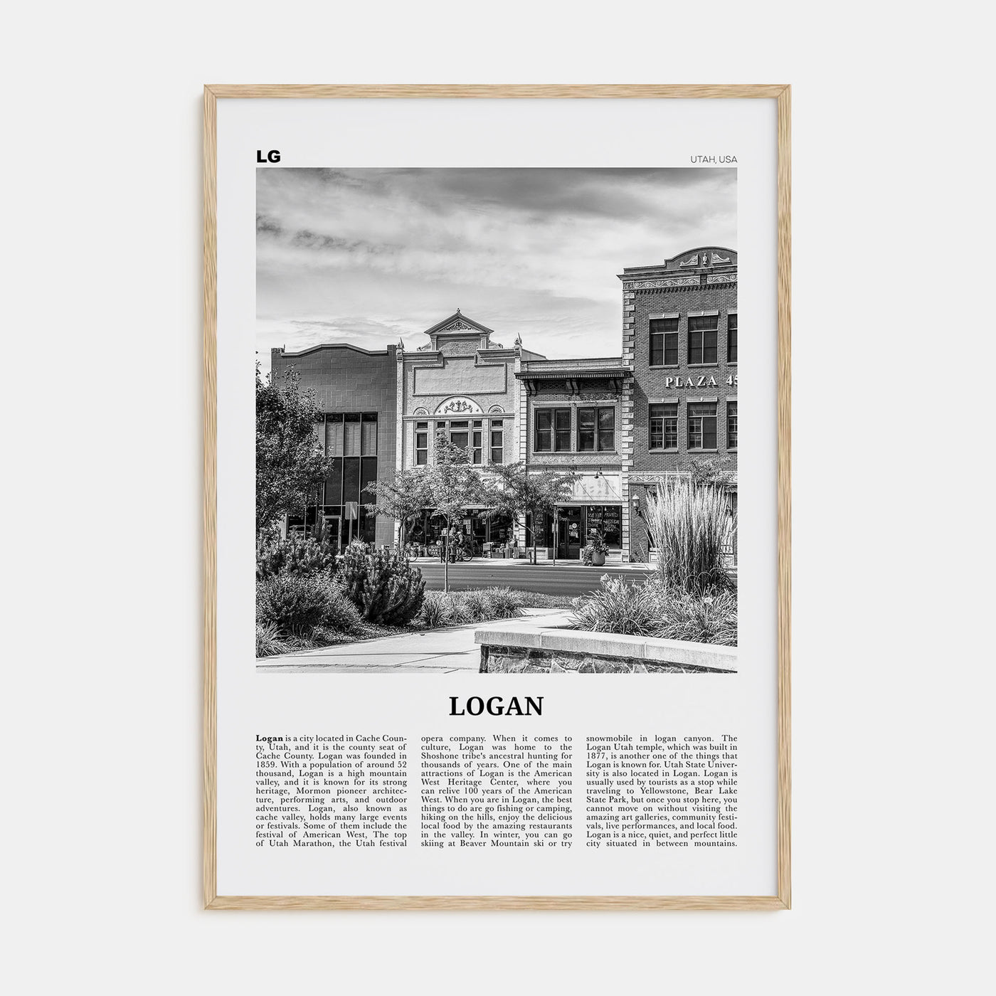 Logan Travel B&W Poster