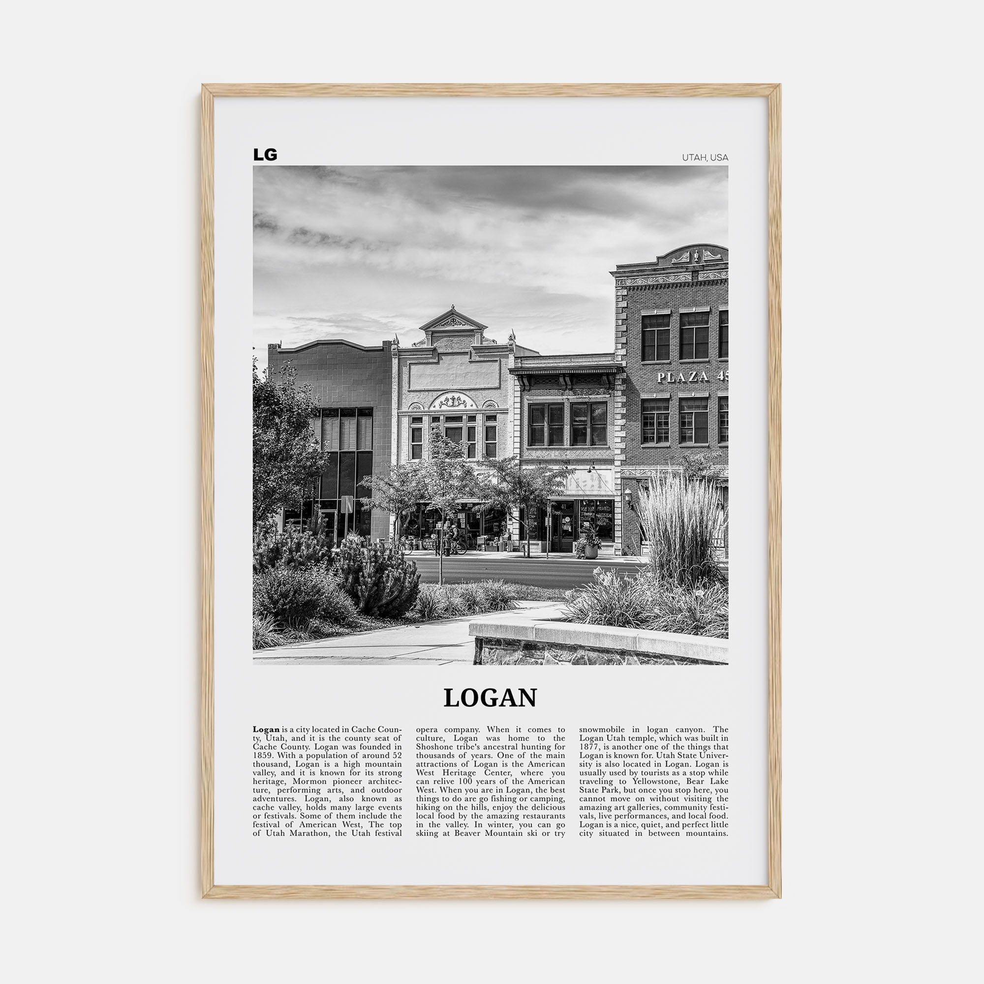 Logan Travel B&W Poster